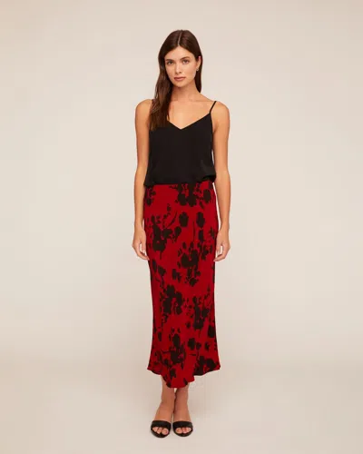 Bella Dahl Side Slit Bias Maxi Skirt In Multi
