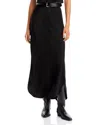 Bella Dahl Side Slit Maxi Skirt In Black