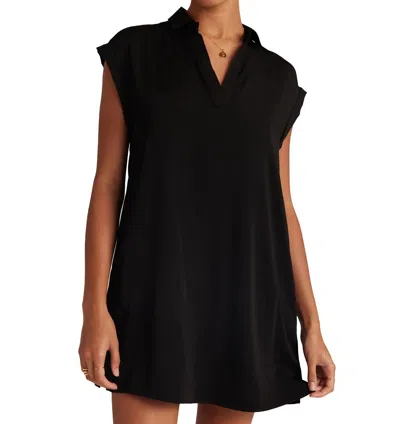 Bella Dahl Simple Cap Sleeve Dress In Black