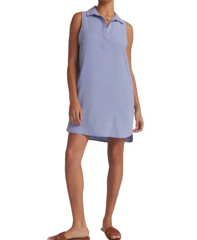 Bella Dahl Sleeveless A-line Dress In Peri Blue