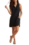 Bella Dahl Sleeveless A-line Minidress In Black