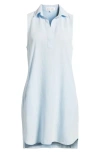Bella Dahl Sleeveless A-line Minidress In Clear Water