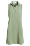 Bella Dahl Sleeveless A-line Minidress In Green