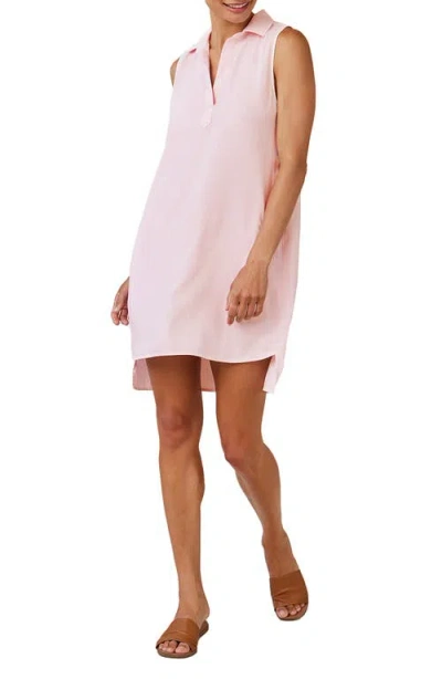 Bella Dahl Sleeveless A-line Minidress In Petal Pink