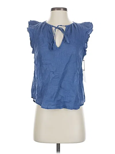 Pre-owned Bella Dahl Sleeveless Blouse In Blue
