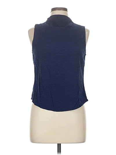Pre-owned Bella Dahl Sleeveless Blouse In Blue
