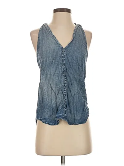 Pre-owned Bella Dahl Sleeveless Blouse In Blue