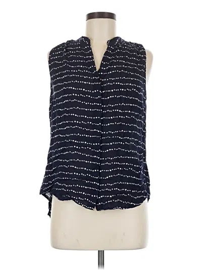 Pre-owned Bella Dahl Sleeveless Blouse In Blue
