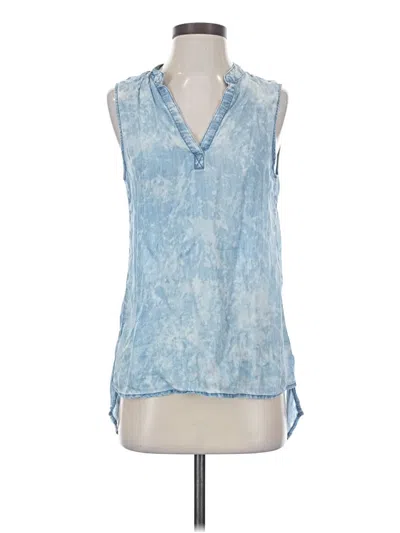 Pre-owned Bella Dahl Sleeveless Blouse In Blue