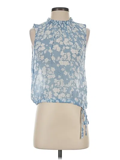 Pre-owned Bella Dahl Sleeveless Blouse In Blue