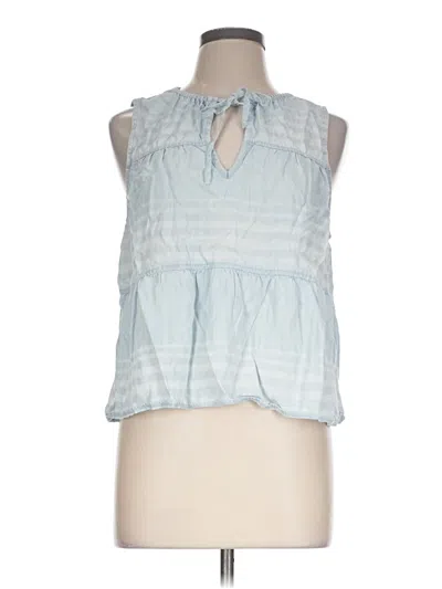 Pre-owned Bella Dahl Sleeveless Blouse In Blue