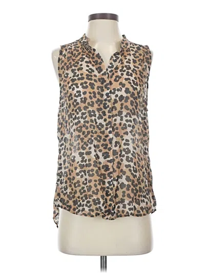 Pre-owned Bella Dahl Sleeveless Blouse In Brown