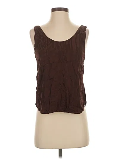 Pre-owned Bella Dahl Sleeveless Blouse In Brown