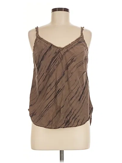 Pre-owned Bella Dahl Sleeveless Blouse In Brown