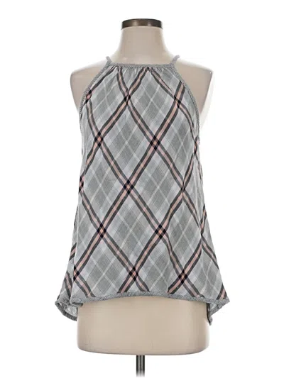 Pre-owned Bella Dahl Sleeveless Blouse In Gray