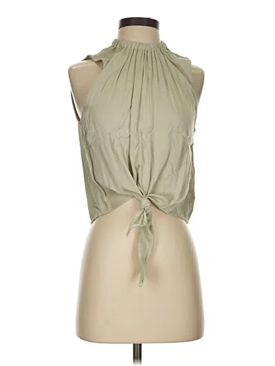 Pre-owned Bella Dahl Sleeveless Blouse In Green