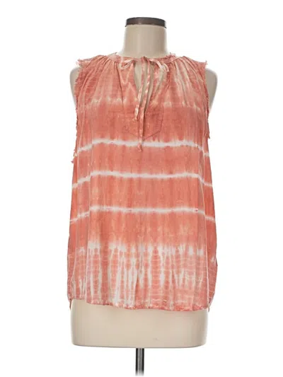 Pre-owned Bella Dahl Sleeveless Blouse In Orange
