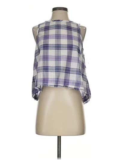 Pre-owned Bella Dahl Sleeveless Blouse In Purple