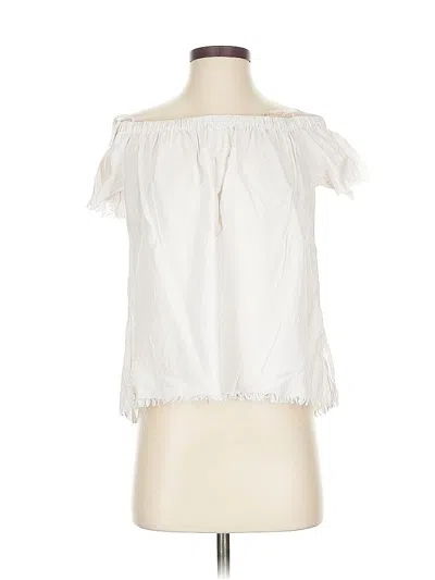 Pre-owned Bella Dahl Sleeveless Blouse In White