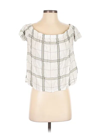 Pre-owned Bella Dahl Sleeveless Blouse In White