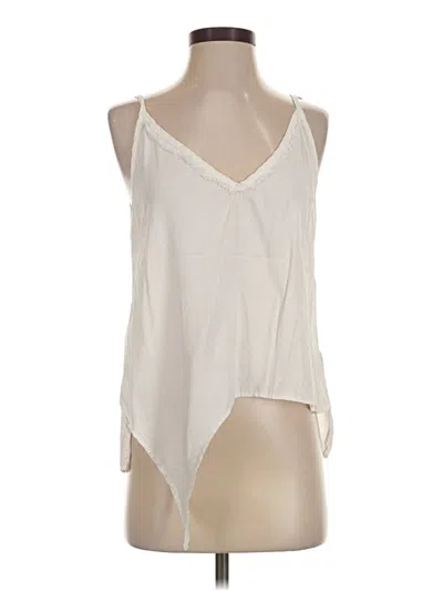 Pre-owned Bella Dahl Sleeveless Blouse In White