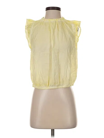 Pre-owned Bella Dahl Sleeveless Blouse In Yellow