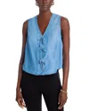 Bella Dahl Sleeveless Bow Front Top In Oceanside