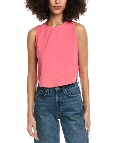 Bella Dahl Sleeveless Button Back Top In Pink