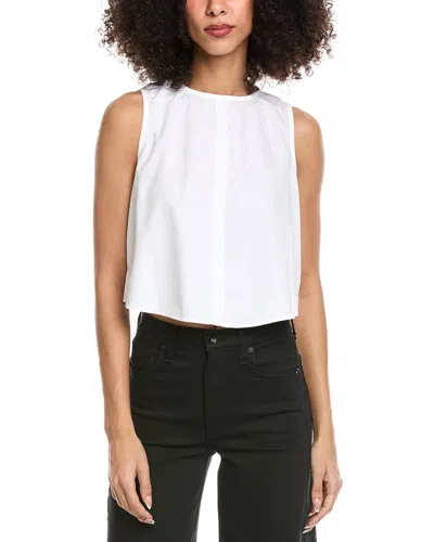 Bella Dahl Sleeveless Button Back Top In White