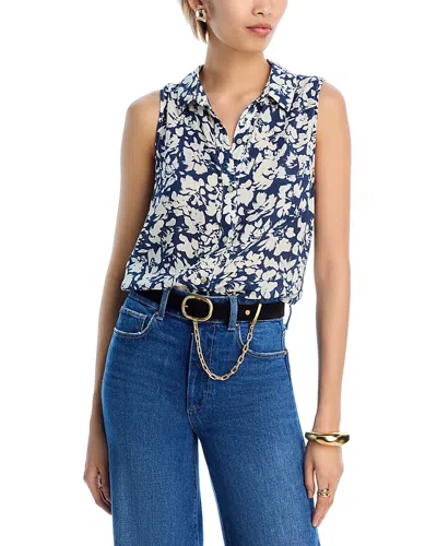 Bella Dahl Sleeveless Button Front Top In Pacific Bloom Print