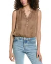 Bella Dahl Sleeveless Elastic Waist Linen Pullover