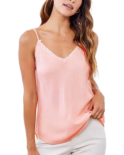 Bella Dahl Sleeveless Frayed Cami In Neutral