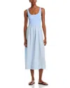 Bella Dahl Sleeveless Knit Combo Dress In Blue