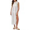 Bella Dahl Sleeveless Lace Shirtdress In White