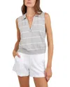 Bella Dahl Sleeveless Placket Pullover In Gray