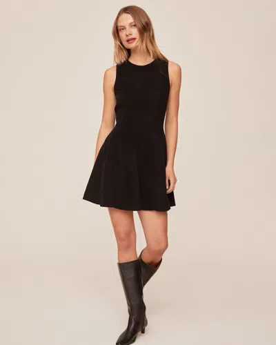 Bella Dahl Sleeveless Seamed Fit And Flare Dress In Black