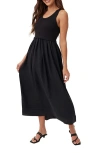 Bella Dahl Sleeveless Sweater Midi Dress In Black