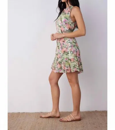 Bella Dahl Sleeveless Tiered Mini Dress In Oasis Floral