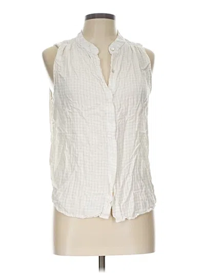 Pre-owned Bella Dahl Sleeveless T-shirt In Ivory