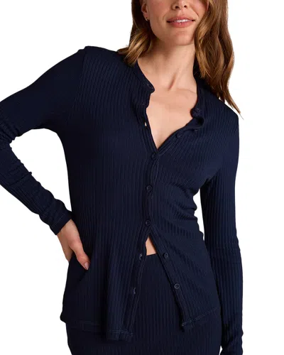Bella Dahl Slim Fit Cardigan In Blue