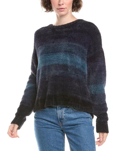 Bella Dahl Slouchy Eyelash Sweater In Blue