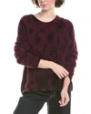 Bella Dahl Womens Knit Tie-dye Pullover Sweater In Purple