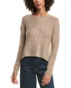 Bella Dahl Slouchy Mohair & Wool-blend Sweater In Brown