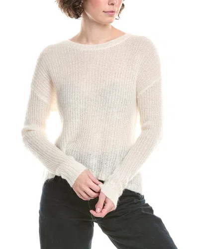 Bella Dahl Slouchy Mohair & Wool-blend Sweater In White