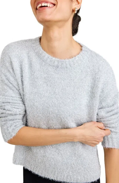 Bella Dahl Slouchy Sweater In Gray