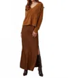 Bella Dahl Slouchy Sweater In Twightlight Gold In Brown