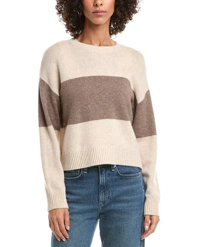 Bella Dahl Slouchy Crew Neck Sweater In Neutral