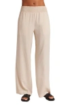 Bella Dahl Smock Waist Wide Leg Pants In White/sand/black