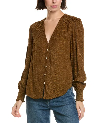 BELLA DAHL SMOCKED CUFF SHIRT