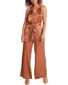 Bella Dahl Smocked Halter Neck Jumpsuit In Curacao Coconut